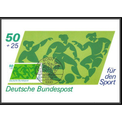 Allemagne (germany) - Carte maximum card 3595 fur den sport 1980 bonn Football soccer equitation jumping
