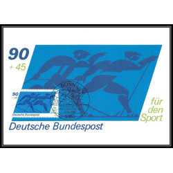 Allemagne (germany) - Carte maximum card 3595 fur den sport 1980 bonn Football soccer equitation jumping