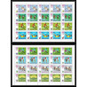 110 - Manama - MNH ** Mi N°77/84 A jeux olympiques olympic games mexico 68 feuilles sheets cycling Football Soccer