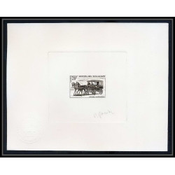 2143 Epreuve d'artiste artist proof Madagascar malagasy N°414 Voiture hippomobile Cars carSigné signed autograph gandon