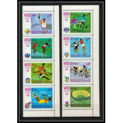 110e - Manama - MNH ** Mi N°77/84 A jeux olympiques olympic games mexico 68 cycling Football (Soccer) basketball