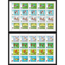 111 - Ajman - MNH ** Mi N°247/254 A jeux olympiques olympic games mexico 68 feuilles sheets