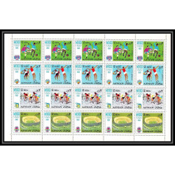 111 - Ajman - MNH ** Mi N°247/254 A jeux olympiques olympic games mexico 68 feuilles sheets