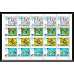 111 - Ajman - MNH ** Mi N°247/254 A jeux olympiques olympic games mexico 68 feuilles sheets