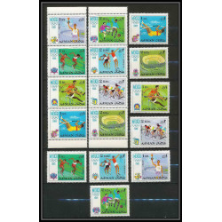111B - Ajman - MNH ** Mi N°247/254 A jeux olympiques olympic games mexico 68 Football (Soccer) cycling basketball