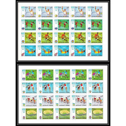112b - Ajman MNH **N°247/254 B jeux olympiques olympic games mexico 68 Non dentelé imperf feuilles sheets