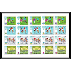 112b - Ajman MNH **N°247/254 B jeux olympiques olympic games mexico 68 Non dentelé imperf feuilles sheets