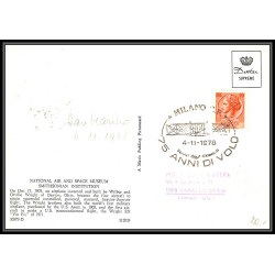 san marin (san marino) - Carte maximum card 1903 mi N°165/167 posta aerea 1978 the first flight of the wright brothers