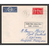 10192 N°851 UPU 1ère liaison aerienne directe paris cayenne 4/12/1949 par avion lettre cover France aviation 
