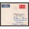 10193 N°851 UPU 1ère liaison aerienne directe paris cayenne 4/12/1949 par avion lettre cover France aviation 