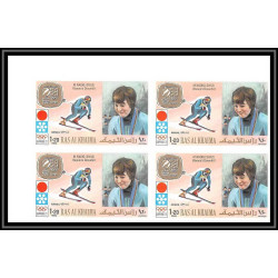 113a - 113c - Ras Al Khaima MNH ** N°731/736 B Non dentelé imperf jeux olympiques olympic games bloc 4