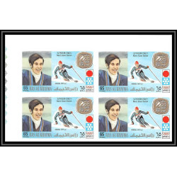 113a - 113c - Ras Al Khaima MNH ** N°731/736 B Non dentelé imperf jeux olympiques olympic games bloc 4