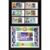 113c - Ras Al Khaima MNH ** N°731/736 B + bloc 130 B Non dentelé imperf jeux olympiques olympic games sapporo