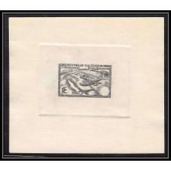 2150 Epreuve d'artiste artist decaris proof sans valeur dans le cartouche Nouvelle-Caledonie PA type N°29/34 hydravion 