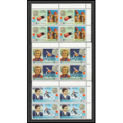 114c - Ras Al Khaima MNH ** N°731/736 jeux olympiques (winter olympics games) sapporo 72 gold medalist bloc 4