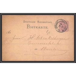 11458 Saint Johann in Tirol 1877 entier stationery carte postale postcard allemagne deutsche reichspost 