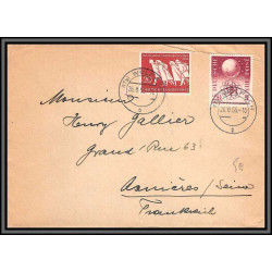 11477 N°88 / 91 Wolfach 1955 lettre cover allemagne bund rfa 