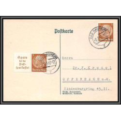 11526 maréchal hindenburg Bad Nauheim pour offenbach 1942 carte postale postcard poskarte allemagne deutsches reich 
