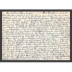 11526 maréchal hindenburg Bad Nauheim pour offenbach 1942 carte postale postcard poskarte allemagne deutsches reich 