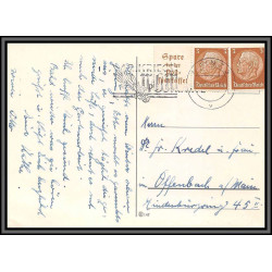11527 maréchal hindenburg mainz pour offenbach 1941 carte postale postcard poskarte allemagne deutsches reich 