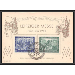 11535 Leipziger Messe 1948 carte postale postcard poskarte allemagne deutsche post 
