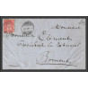 11599 type helvetia N°43 fribourg 1870 pour romont lsc lettre cover suisse 