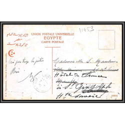 11953 timbre pyramides alexandrie rue chrif pacha 1910 st gingolph haute savoie carte postale postcard egypte egypt 