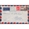11959 lot de 5 documents affranchissement roi fouad 1930's lettre cover egypte egypt 