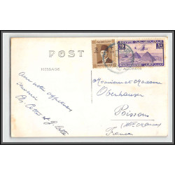 11959 lot de 5 documents affranchissement roi fouad 1930's lettre cover egypte egypt 