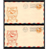 12096 7th miami all american air races 11-12/1/1935 premier vol first flight lettre airmail lot 2 dates et couleurs 