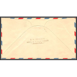 12096 7th miami all american air races 11-12/1/1935 premier vol first flight lettre airmail lot 2 dates et couleurs 