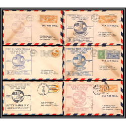 12111 monroe winston salem fort bragg burlington 12/10/1937 premier vol first all north carolina air mail flights lot 6 