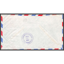 12156 pan american fam 5 27/4/1959 premier vol first flight miami to tegucigalpa honduras lettre airmail cover usa 
