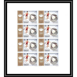125b - Sharjah MNH ** Mi N°844/848 B jeux olympiques olympic games munich feuilles sheets Non dentelé imperf