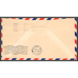 12171 am 78 burley 23/11/1946 premier vol first flight lettre airmail cover usa aviation