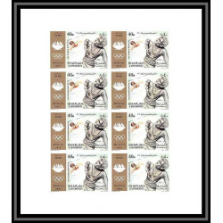 125b - Sharjah MNH ** Mi N°844/848 B jeux olympiques olympic games munich feuilles sheets Non dentelé imperf
