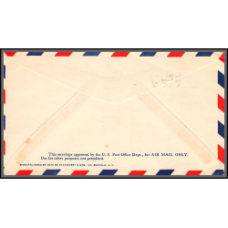 12175 extention route 54 chicago miami 1/12/1946 premier vol first flight lettre delta airlines cover usa aviation