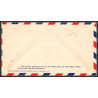 12175 extention route 54 chicago miami 1/12/1946 premier vol first flight lettre delta airlines cover usa aviation