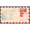 12186 am 73 provo 17/1/1947 premier vol first flight lettre airmail cover usa aviation