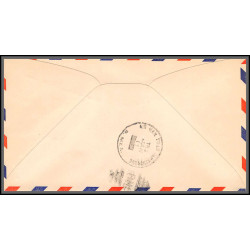 12186 am 73 provo 17/1/1947 premier vol first flight lettre airmail cover usa aviation