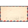 12187 enveloppe noire fam 34 houston to lima perou peru 18/6/1948 premier vol first flight airmail entier stationery usa