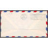 12190 enveloppe violet fam 34 houston to balboa canal zone 4/6/1948 premier vol first flight lettre airmail cover usa 