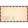 12192 enveloppe bleu fam 34 houston to balboa canal zone 4/6/1948 premier vol first flight lettre airmail cover usa 