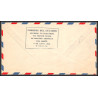 12195 enveloppe violet fam 34 houston to guayaquil ecuador equateur 7/6/1948 premier vol first flight airmail entier 