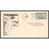 12221 wyckoff heights 2/7/1951 premier vol first flight lettre airmail cover usa aviation