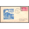 12222 fam 29 san juan Porto Rico new york 26/3/1951 flight lettre airmail cover usa aviation