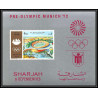 126 - Sharjah MNH ** Mi N°89 B jeux olympiques olympic games Non dentelé imperf munich 72 stadium