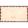 12224 dedicated stanton airport 29/8/1953 premier vol first flight lettre airmail cover usa aviation
