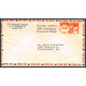 12225 chicago golden jubilee 50th anniversary powered flight 17/12/1953 premier vol first lettre airmail cover usa