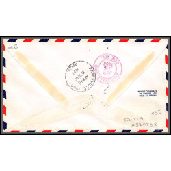 12226 pittsburgh 15/4/1953 lettre airmail cover usa aviation